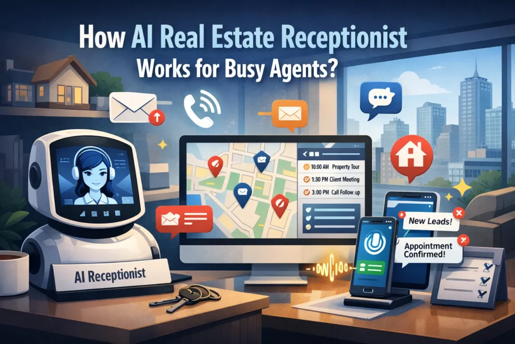How AI Real Estate Receptionist Works for Busy Agents?
