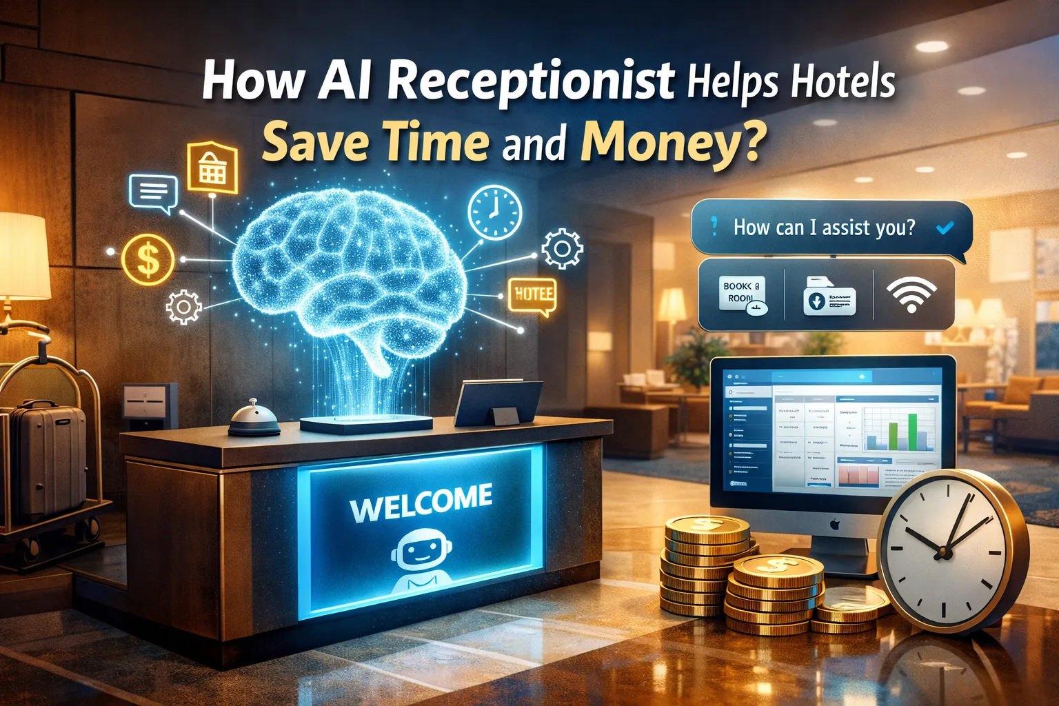 How AI Receptionist For Hotels Helps Save Time and Money?