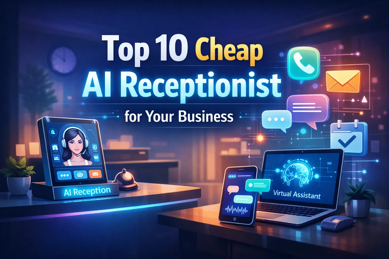 Top 10 Cheap AI Receptionist for Your Business