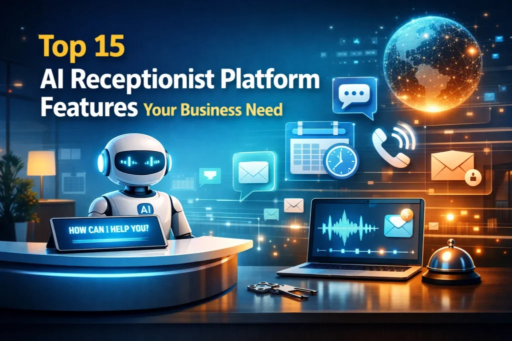 Top 15 AI Receptionist Platform Features Your Business Needs