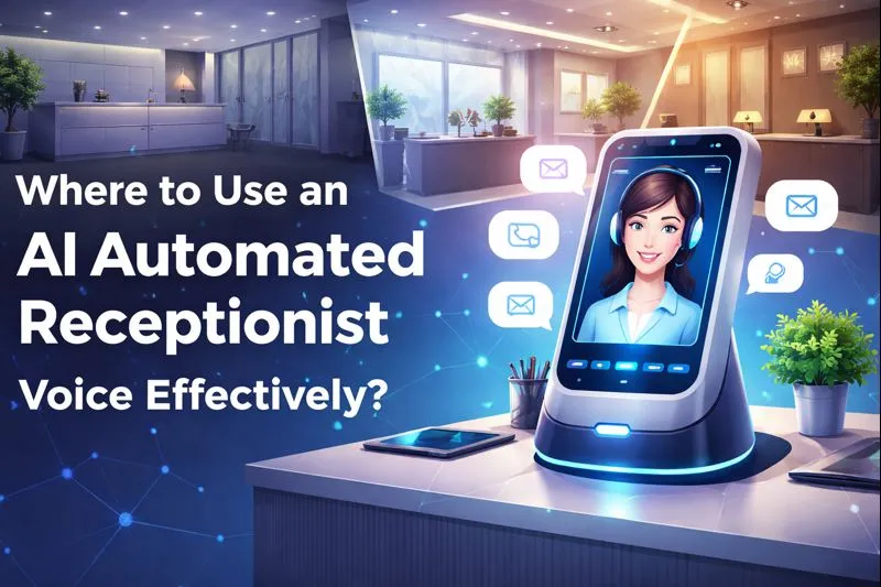 Where to Use an AI Automated Receptionist Voice Effectively?