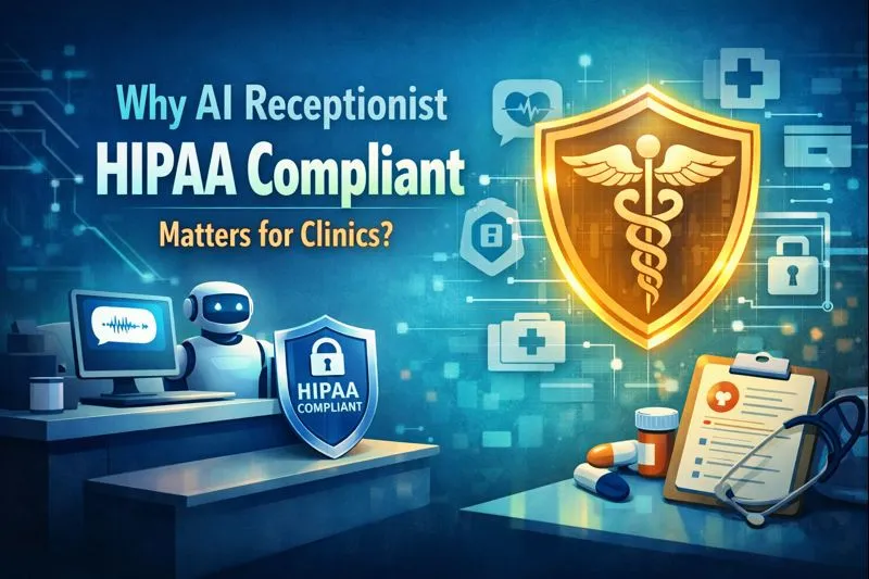 Why AI Receptionist HIPAA Compliant Matters for Clinics?