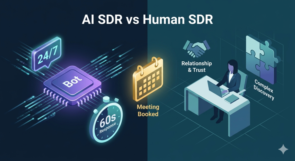 What Is an AI SDR and What Is a Human SDR?