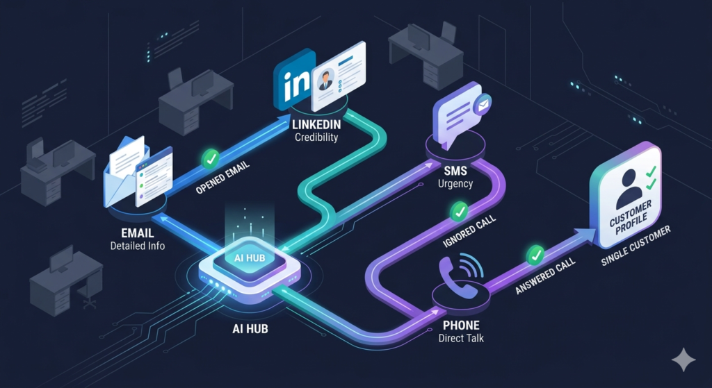 Multi-Channel AI SDR Outreach: How to Use SMS, Calls, Email and LinkedIn Together 1 What Multi-Channel AI SDR Outreach Actually Means