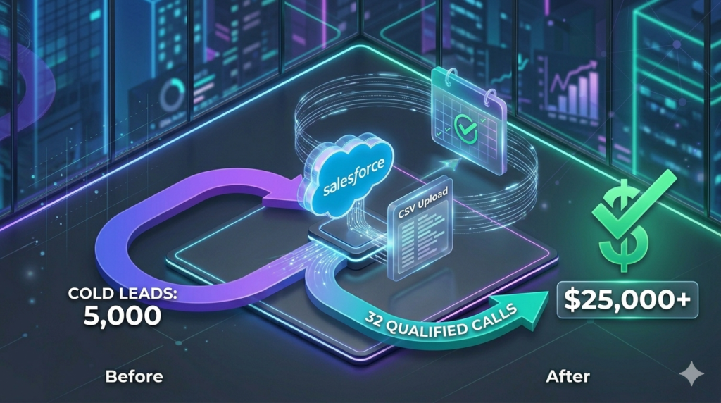 B2B Sales Team: $25K Revenue from Cold Leads