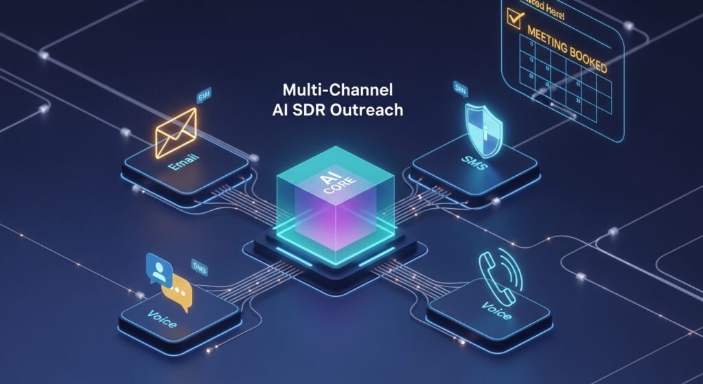 Multi-Channel AI SDR Outreach: How to Use SMS, Calls, Email and LinkedIn Together