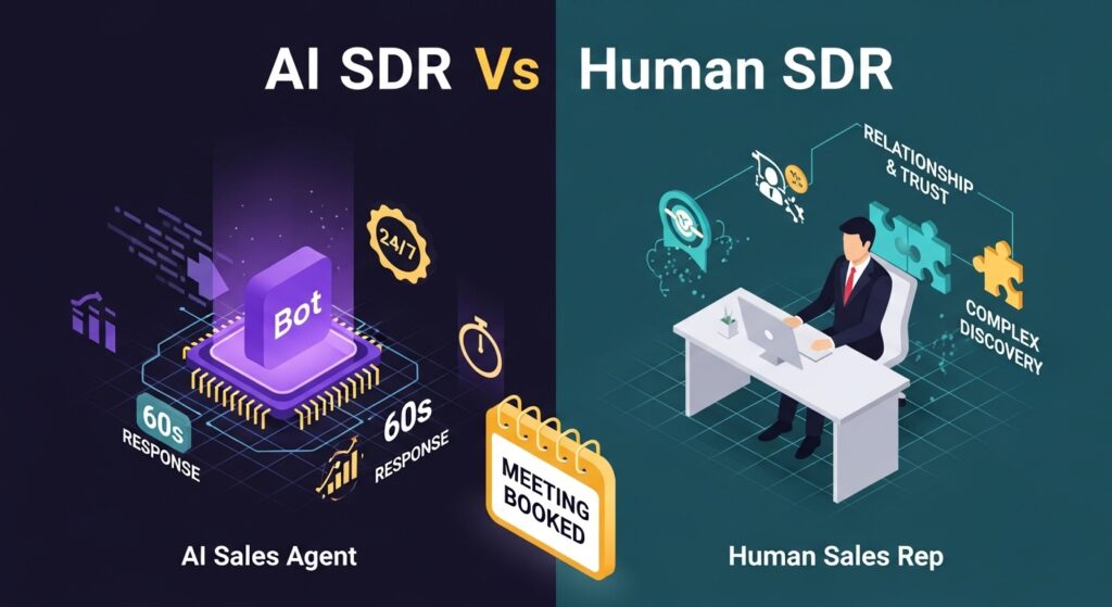 AI SDR vs Human SDR: Speed, Cost and Conversion Compared