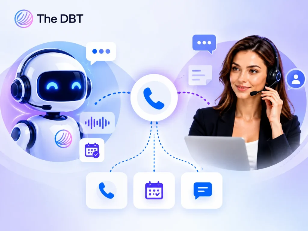 AI and Human Receptionist Connection