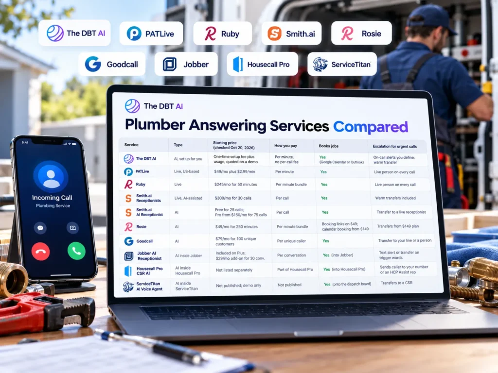 Plumber Services Comparison Workspace