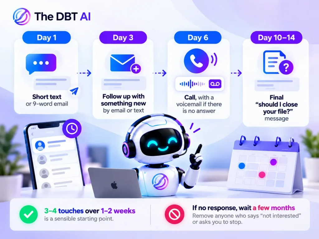 The DBT AI Follow-Up Timeline